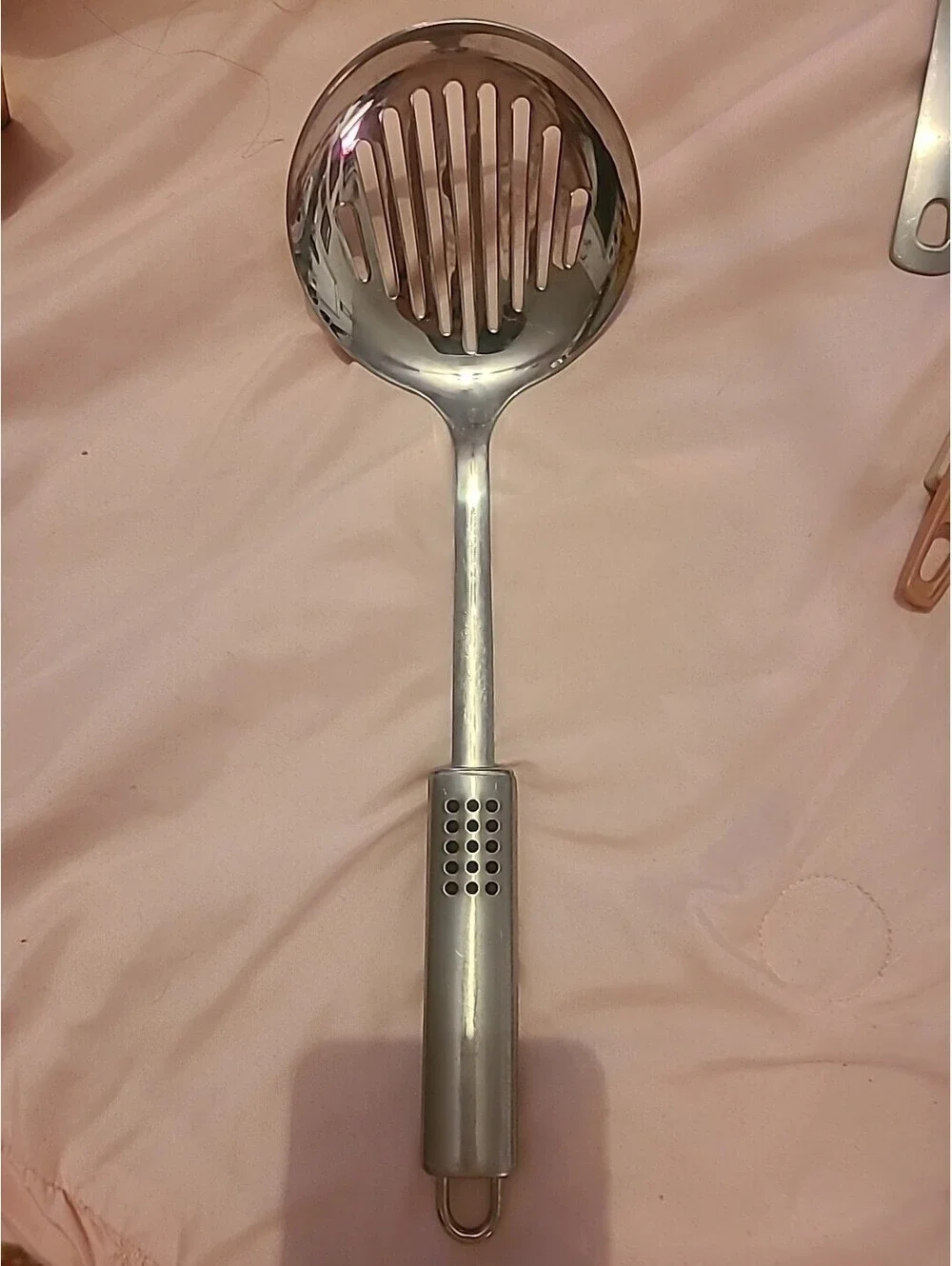 Inox Edelstahl Rostfrei Stainless 18/10 Slotted Skimmer Strainer Spoon 13” Tool
